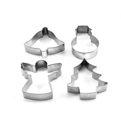 Stainless Steel Christmas Cookie Cutter Mold Set 4pcs SW-BS162F