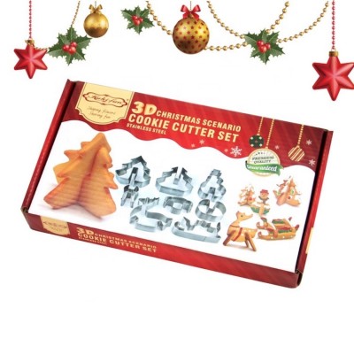 Christmas Scenario Cookie Cutter Set Of 8pcs SW-BS160