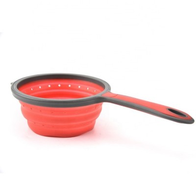 Small Folding Silicone Colander Strainer With Comfort Grip SW-CT601